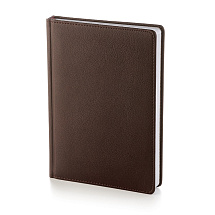Ежедневник А5 датированный Leader 2026, коричневый