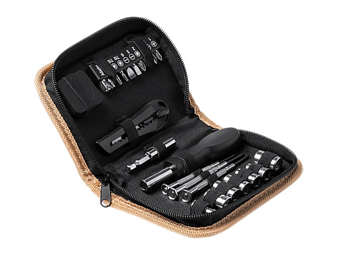 Набор инструментов Декер, 25 аксессуаров, бежевый - рис 2.