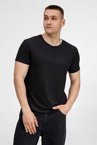 Футболка унисекс Senti, черная - рис 9.