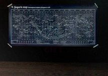 Карта звездного неба "Гагарин" (светится в темноте)