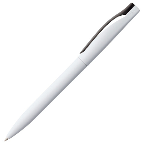 Ручка шариковая Pin, белая с черным - рис 3.