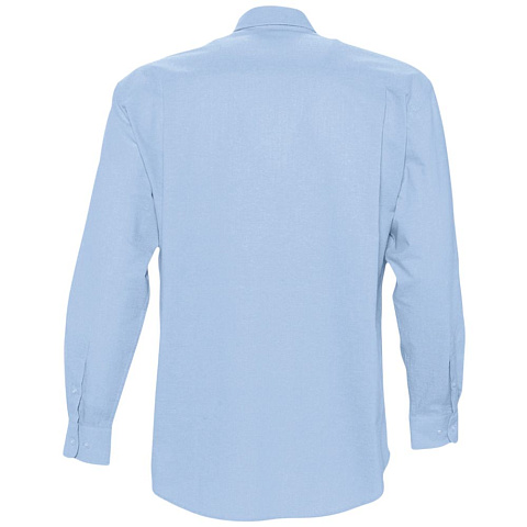 Рубашка мужская с длинным рукавом Boston, голубая - рис 3.