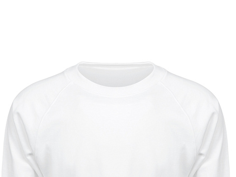 Свитшот оверсайз с рукавом реглан Belgrade, унисекс, белый - рис 7.