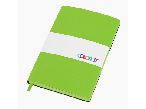 Бизнес-блокнот C1 софт-тач, гибкая обложка, 128 листов, зеленое яблоко (Р) - рис 6.