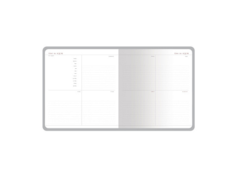 Еженедельник с каменной бумагой А5+ Carrara, серый - рис 8.