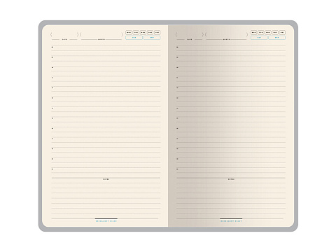 Ежедневник А5 недатированный Chelsea, синий (серебристый кант и срез) - рис 2.