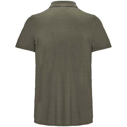 Рубашка поло унисекс Pitcher, темный хаки - рис 3.