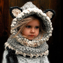 Детская шапка-шарф Волчонок
