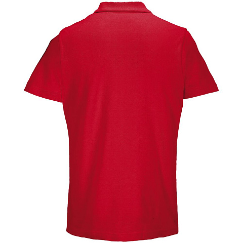 Рубашка поло унисекс Pulse, красная - рис 3.