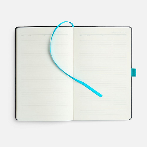 Ежедневник Lungo, недатированный, бирюзовый - рис 8.