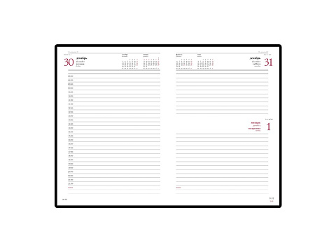 Ежедневник А5 датированный Velvet 2026, бордовый - рис 2.