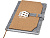 Viviana блокнот формата А5 из переработанного фетра и пробкового дуба - Натуральный - миниатюра - рис 4.