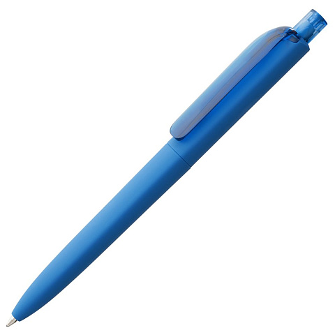 Ручка шариковая Prodir DS8 PRR-T Soft Touch, голубая - рис 2.