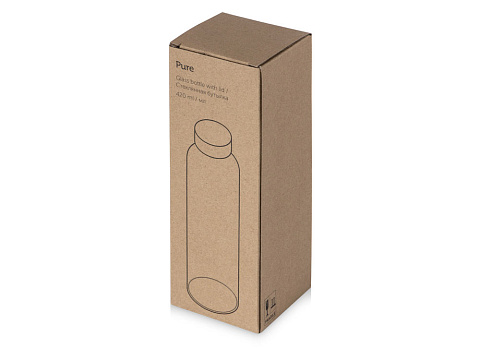 Бутылка для воды Pure c чехлом, 420 мл, белый - рис 5.