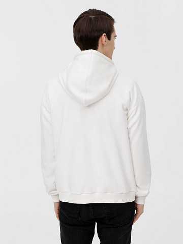 Толстовка унисекс оверсайз на молнии Zippy Terry, белая - рис 11.