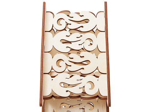 Шкатулка из фанеры в виде елки Firytale , серебристая - рис 9.