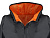 Дождевик Bi-color унисекс, оранжевый/черный - миниатюра - рис 6.