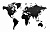 Деревянная карта мира размер M (черная) - миниатюра