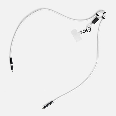 Кабель-ланьярд energyFlex Power Delivery 60 Вт, белый - рис 3.