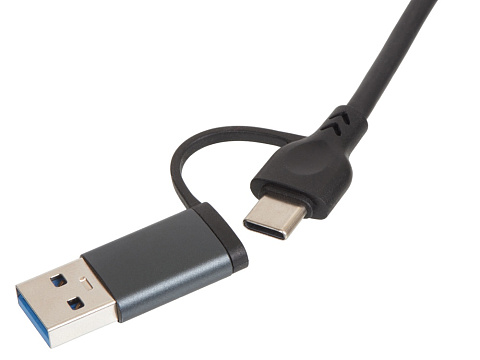 USB-концентратор Command, серый - рис 5.