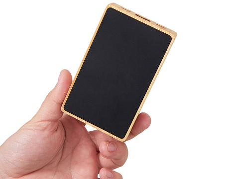Внешний аккумулятор с подсветкой лого Reedia S2, 5000 mAh, бамбук, черный - рис 8.