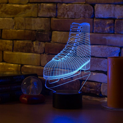 3D лампа Фигурный конёк - рис 3.