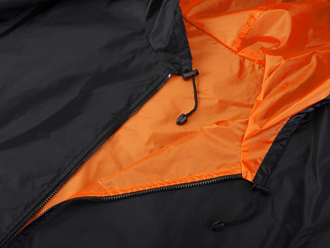 Дождевик Bi-color унисекс, оранжевый/черный - рис 10.