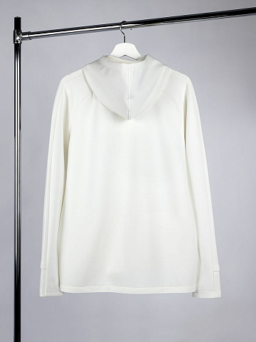 Куртка с капюшоном унисекс Begi, молочно-белая - рис 3.