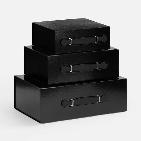 Коробка складная Holdfold, L, черная - рис 8.