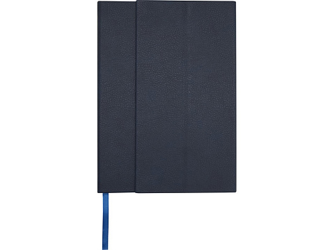 Блокнот Alejandra формата А5 с твердой обложкой из переработанной кожи - Синий - рис 2.