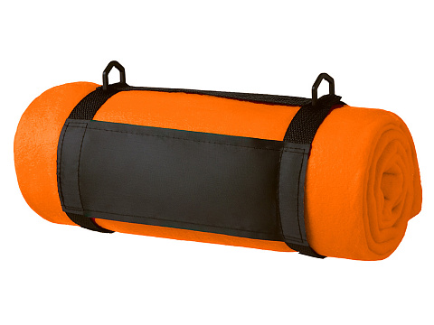 Плед Нежность с плечевым ремнем, оранжевый - рис 4.