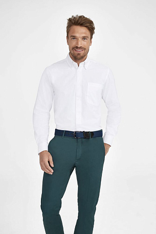 Рубашка мужская с длинным рукавом Bel Air, белая - рис 7.