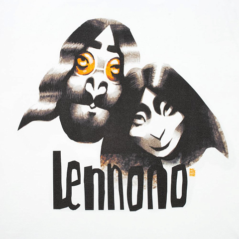 Футболка «Меламед. John Lennon, Yoko Ono», белая - рис 5.