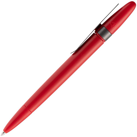 Ручка шариковая Prodir DS5 TSM Metal Clip, красная с серым - рис 3.