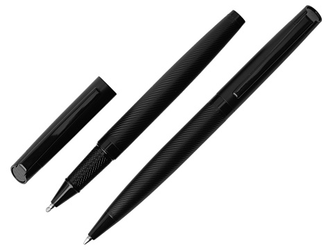 Подарочный набор ручек Dumas: ручка шариковая и роллер, 4 стержня (2 шариковых, 2 роллера), футляр - рис 5.