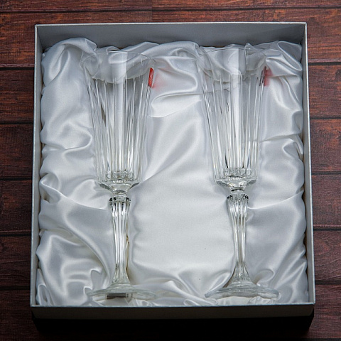 Набор бокалов для шампанского Кристаллы (2 шт) - рис 2.