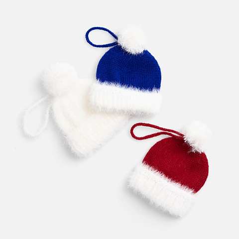 Подвеска на елку «Вьюшка», шапочка, красная - рис 5.