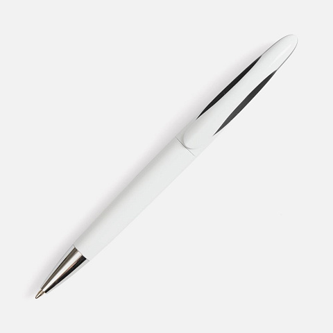 Ручка шариковая Nave, белая с черным - рис 3.