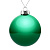 Елочный шар Finery Gloss, 10 см, глянцевый зеленый - миниатюра
