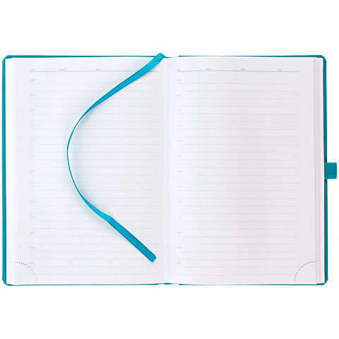 Ежедневник Favor Gold, недатированный, бирюзовый - рис 6.