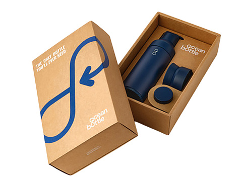 Подарочный набор Ocean Bottle 3-в-1 объемом 500 мл - Синий - рис 3.