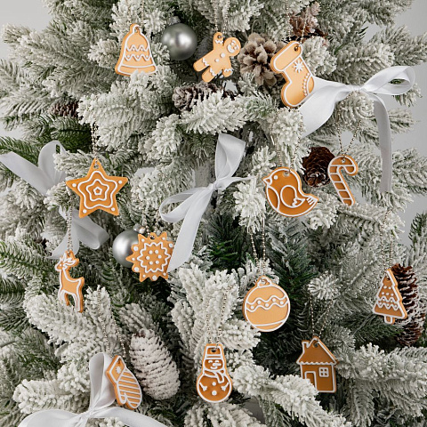 Мини-подвеска «Пряник», варежка - рис 7.