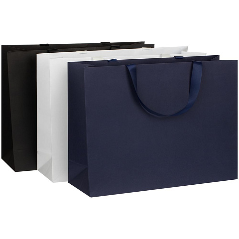 Пакет бумажный Manilla L, синий - рис 4.