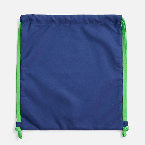 Рюкзак B3, синий с зелеными лямками - рис 4.