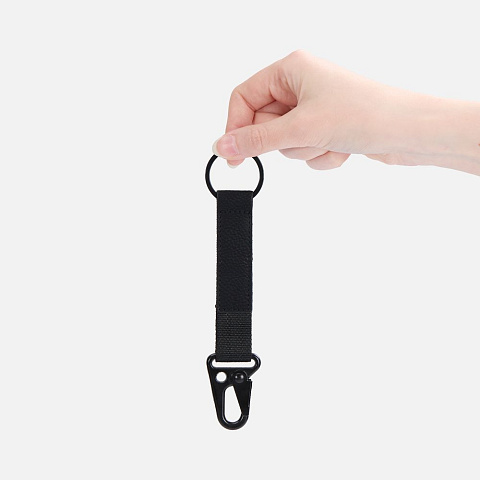 Брелок с карабином Manlig, черный - рис 4.