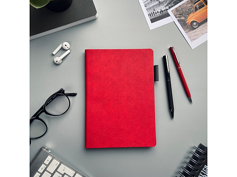 Ручка шариковая автоматическая BrunoVisconti® PALERMO цвет корпуса красный, soft-touch, 0.7 мм - рис 5.