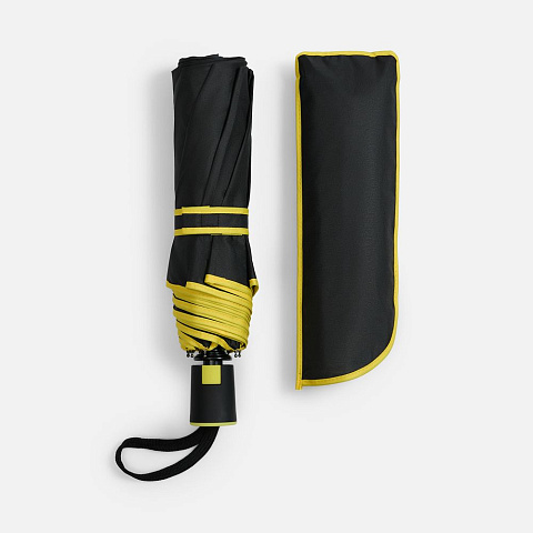 Зонт складной Edgeline, желтый - рис 5.