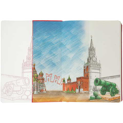 Блокнот «Города. Москва», красный - рис 5.