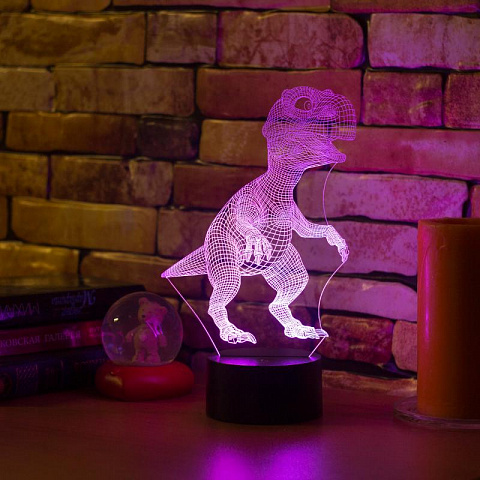 3D лампа Динозаврик - рис 4.