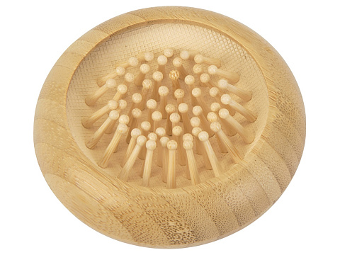 Расческа с зеркалом из бамбука Daisy, натуральный - рис 3.
